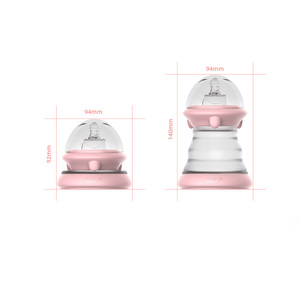 Biberones plegables de silicona para recién nacidos, 240ml, anticólicos - Product Image 6