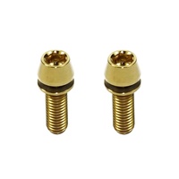 Vis de frein à disque de VTT en titane anodisé coloré M5x10mm, composants de vélo en alliage 6AL-4V, vente en gros