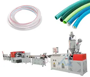 PVC Fiber reinforcing hose making machine PVC soft Pipe production line pvc garden hose extrusion line