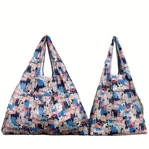 New Portable Eco-Friendly Grocery Storage Shopping Tote <b>Bag</b> <b>Foldable</b> Design Washable Polyester-for Everyday Use - Product Image 2