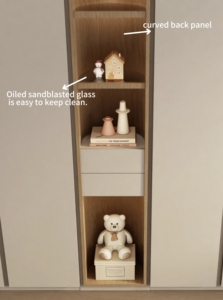 Hiện đại tối giản bằng gỗ công suất lớn lưu trữ phòng ngủ tủ quần áo với tích hợp bàn trang điểm quần áo tổ chức cho các cặp vợ chồng - Product Image 5