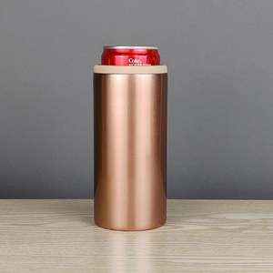 Vaso de acero inoxidable personalizado 12Oz Cerveza Oem Enfriadores de latas de vacío para latas altas y delgadas - Product Image 2