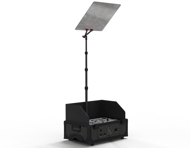 Presidential Style 22" Monitor Teleprompter Aluminum Frame Wireless Control for Events Performances Tempered Glass TYSTVideo