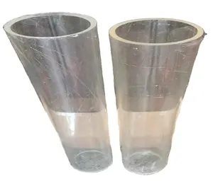 4个圆形透明亚克力pvc管或透明聚碳酸酯塑料管定制颜色材料产地