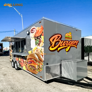 Jinlijing 2025 bán buôn thực phẩm di động xe tải foodtrailer Hot Dog Burger giỏ hàng thực phẩm được trang bị đầy đủ Trailer với thiết bị nhà bếp - Product Image 1