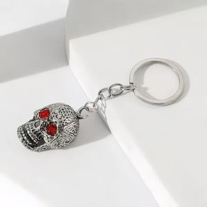 Hình Dạng Tùy Chỉnh 3D Cổ Điển <span class=keywords><strong>Keychain</strong></span> Skeleton Kim Loại Mặt Dây Chuyền Túi Keyring Thời Trang Logo Kẽm Hợp Kim Lưu Niệm Thủ Công Cá Nhân - Product Image 3