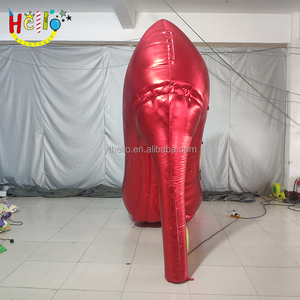 Accesorios de decoración de escenario publicitario, modelo personalizado, zapatos rojos gigantes, tacón alto inflable - Product Image 6