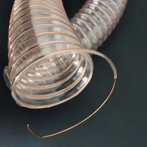 Manguera elástica de acero pu flexible, gran diámetro, 14 pulgadas, proveedor de China