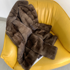 معطف نسائي قصير من فرو المنك الأصلي، جاكيت شتوي فاخر عالي الجودة، أزياء عصرية - Product Image 4