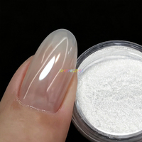 Superhelles Klares Chrom-Plattierungs-Pigment Feines Blitz-Mondlicht Magisches Spiegelpulver Klarer Nagellack