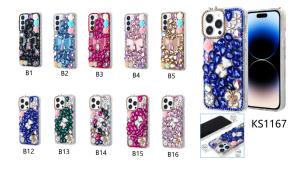 Luxury Shiny TPU+PC+Glass Diamond Crystal Rhinestone Bling Clear <b>Cute</b> Cartoon <b>Bear</b> 3D Handmade Design Mobile Phone Case - Product Image 6