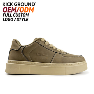 Chaussures <span class=keywords><strong>de</strong></span> skateboard personnalisées pour hommes Kick Ground Trendy Design Low Top Casual Board Sneaker Logo complet Personnalisation High Top Mesh Spring - Product Image 1