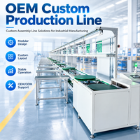 Lini Perakitan Konveyor Rantai Kecepatan Ganda Khusus untuk Produksi Perakitan Otomatis dengan Sistem Transfer Pallet