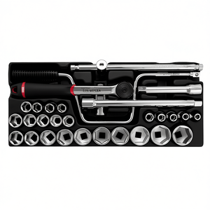 519/607CEA Tool Set <b>Socket</b> Wrench Kit 1/4 3/8 1/2 Inch Drive With <b>Extensions</b> And Bits For Automotive Repair - Product Image 2