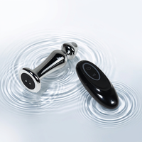 Jouet sexuel pour femmes, plug anal perlé, vibrateur à télécommande - Plug anal double bulbe, étanche IPX7, 3 vitesses, 7 modes, 2 tailles