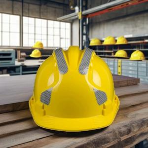 Casque de chantier ABS respirant et réfléchissant personnalisable, imprimé sur mesure, vente en gros directe usine - Product Image 1