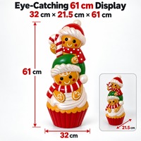 Équipe complète de sourcing, de production, de peinture, d'inspection et d'expédition de décorations de Noël, de moules à figurines de gâteaux au gingembre et de moules à cupcakes