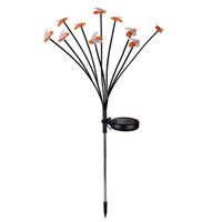 Lampe solaire LED pour jardin, étanche IP44, forme de luciole, lampes à piquet, corps en plastique pour pelouse, allée, décoration de vacances, éclairage