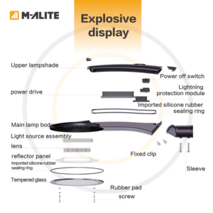 Высокая эффективность 190lmW IP66 IK10 уличный дорожный светильник светодиодный уличный свет - Product Image 4