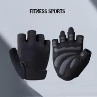 Guantes de Gimnasio Personalizados Unisex para Levantamiento de Pesas, Medios Dedos, Cierre con Cordones, Palma de Nailon, Agarre Extra para Soporte de Muñeca, Resistentes