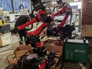 Bras robotisé de soudage industriel à 6 axes, soudeur robotisé automatique avec positionneur - Product Image 6