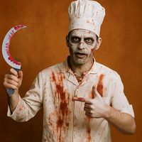 Vente en gros : Jouet couteau sanglant d'Halloween, arme factice réaliste (Machette, Faisceau, Hachette, Couteau à viande, Poignard) pour accessoire de fête cosplay zombie