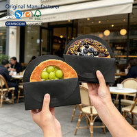 Emballage personnalisé pour pain de déjeuner et dessert porte-sandwich en papier épais pour toast aux oeufs boîte en papier pour hamburger bagel beignet