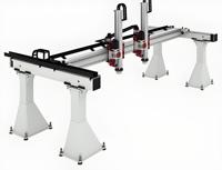 Manipulateur de portique automatique multi-axes, moteur central facile à entretenir, chargement efficace, certifié CE ISO, garantie de 2 ans