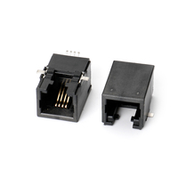 Connecteur réseau modulaire XW-ETLINK XW-66-SMT 8321 ultra-mince 8 broches RJ11/RJ12/RJ45 femelle SMT PCB Jack 6P6C 1.5A 125V 750 Mating