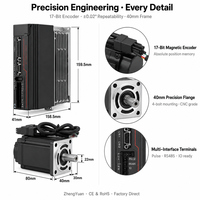 Motor Servo AC de 100W 220V Monofásico con Control de Torque, Posición y Velocidad, RS485, 3000 RPM, Codificador de 17 Bits para Automatización