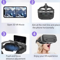 Mini VRSHINECON G13 lunettes de réalité virtuelle VR téléphone Mobile jeu de film lunettes numériques 3D