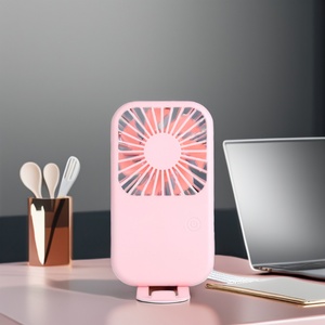 2024 Portable USB Charging Mini Fan Handheld <b>Three</b>-Speed Adjustable for Car Outdoor Household Use Powered Battery Made Plastic - Product Image 1