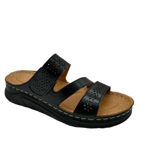 Venta al por mayor de sandalias de estilo europeo de fondo plano de las mujeres de Primavera de moda de tendencia forro de malla Casual todo-fósforo prendas de vestir exteriores para las vacaciones - Product Image 6