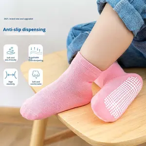 Pour <span class=keywords><strong>Amazon</strong></span> Kidsren Casual Crew Chaussettes Tricoté Coton Bateau Chaussettes pour Garçons Coloré Automne Hiver Porter En Gros - Product Image 5