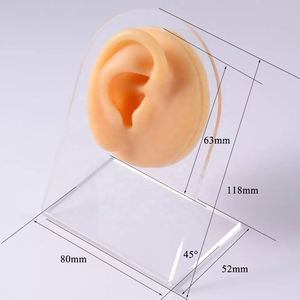 Gaby yumuşak silikon vitrin modeli stentler ile sahte yeşil mor yapay piercing model ekran aracı piercing takı - Product Image 4