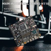 Motherboard Industri MXM Terintegrasi Intel H110 Soket 1151 Dukungan DDR4 CPU Skylake Kabylake DP untuk Desktop