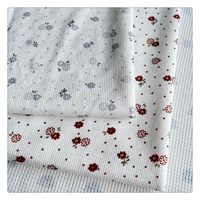 Tissu côtelé 4x3, 95% polyester, 5% élasthanne, tissu côtelé pour sweat-shirts, textiles, tissu imprimé personnalisé pour vêtements pour femmes