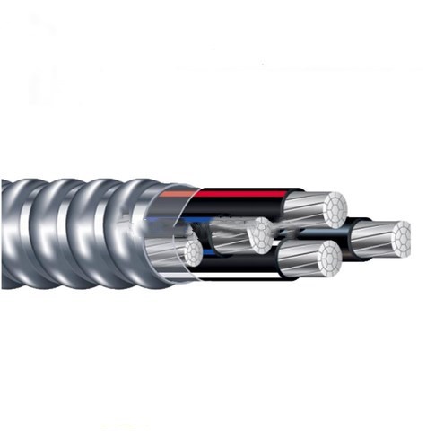 Galvanized Steel Armor MC Cable 12/2 12/3 14/2 Size Armoured Interlocked Cable