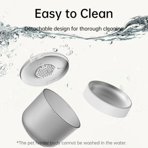 Paslanmaz Çelik Kase 3L Otomatik Kedi Mama Kabı Kolay Temizlenir Çift Güç Kaynağı Zaman Ayarlı Köpek Mama Kabı Evcil Hayvan Mama Dağıtıcısı - Product Image 4