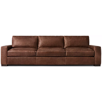 Canapé sectionnel contemporain pour appartement, salon, design modulaire, personnalisable, coussin en cuir moelleux, livraison directe
