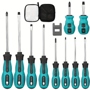 Juego de Destornilladores Manuales Multifuncional de 9 o 10 Piezas con Imán para Uso Doméstico - Herramientas Multiusos - Product Image 1