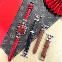 Correa de Reloj XCTSW 2026 Nueva con Brillantes, de Cuero de Poni, Unisex, Correa de Cuero Genuino, Estilo Deportivo, Hebilla Plegable Compatible