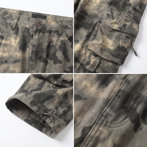 Custom Y2K Streetwear Baggy Camo Cargo Pants Men Multi Pocket Vintage Wide Leg Trousers Oversized Camouflage Clothing - Product Image 4
