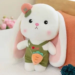 YWMX 25cm Kawaii 긴 귀 토끼 봉제 장난감 무 만화 동물 인형 어린이 선물 귀여운 인형 소파 베개 도매