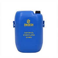 SWADESH(INDIA) CHEMICAL PRIVATE LIMITED CASTOR OIL ETHOXYLATES 20 SWCO20 Jaune pâle ambré Émulsifiants agricoles Nettoyants industriels