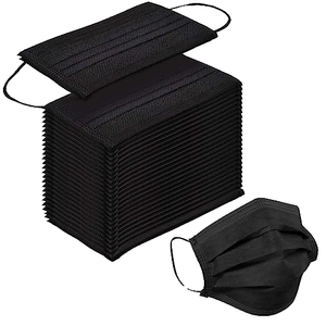 कस्टम डिज़ाइन ब्लैक 3 प्लाई डिस्पोजेबल इयरलूप फेसमैप - Product Image 2