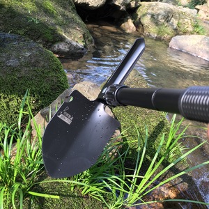 Pala plegable multifuncional para acampada, herramienta de jardín al aire libre con cabezal de acero, promoción de <span class=keywords><strong>2023</strong></span> - Product Image 6