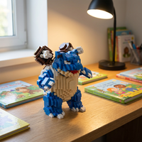 Ensemble de briques miniatures 3D éducatives LNO, blocs de construction Kazi, modèle en plastique d'anime, jouet pour les enfants de 5 à 7 ans, construction
