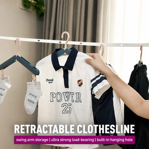 <span class=keywords><strong>Corde</strong></span> <span class=keywords><strong>à</strong></span> <span class=keywords><strong>linge</strong></span> rétractable, robuste pour appartement, intérieur et <span class=keywords><strong>extérieur</strong></span>, avec <span class=keywords><strong>enrouleur</strong></span> pour séchage de <span class=keywords><strong>linge</strong></span> sous la douche - Product Image 3