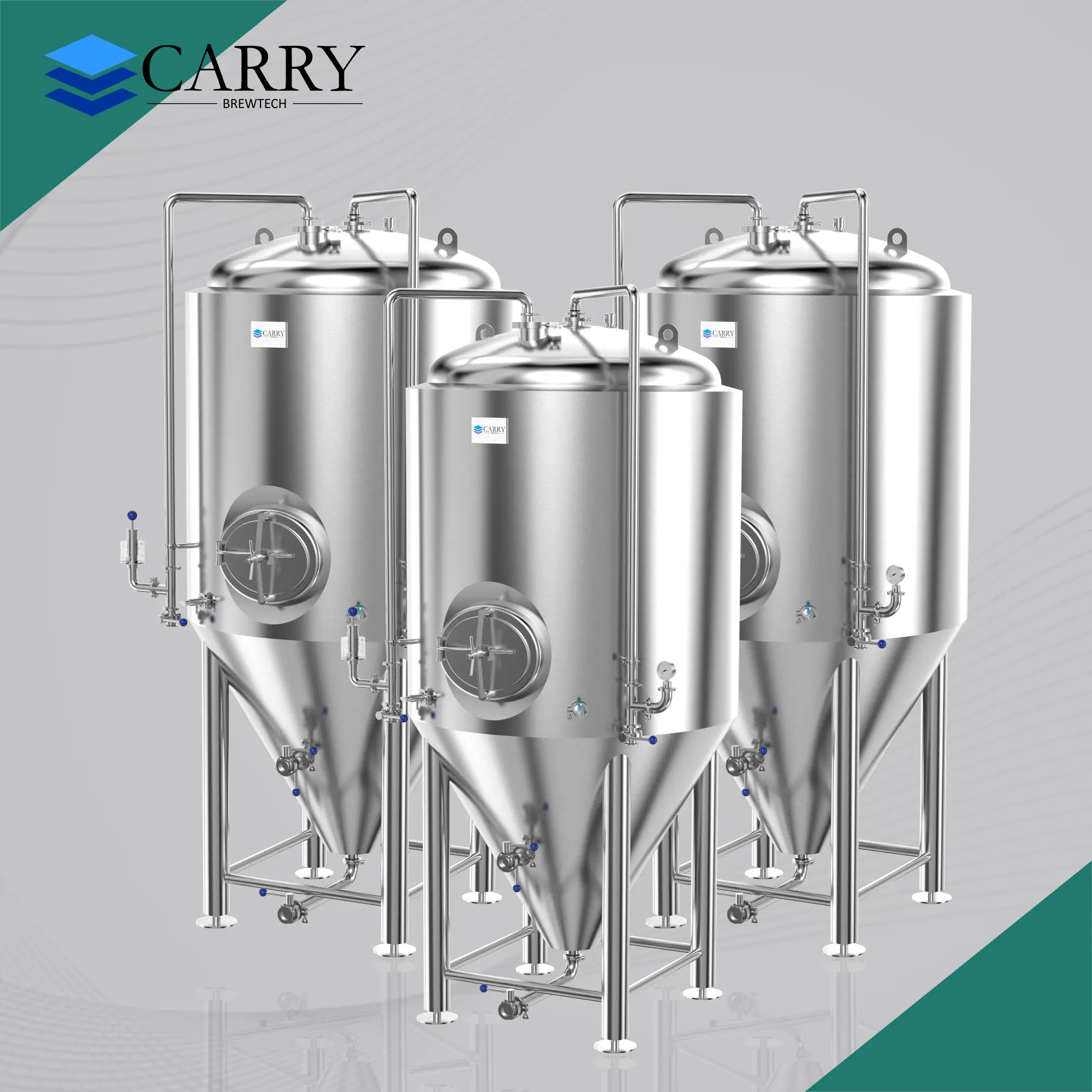 CARRY BREWTECH Gärtank Cold Birra komplettes Fermentation sset 1200l ss konischer Fermenter Bierbrau bedarf